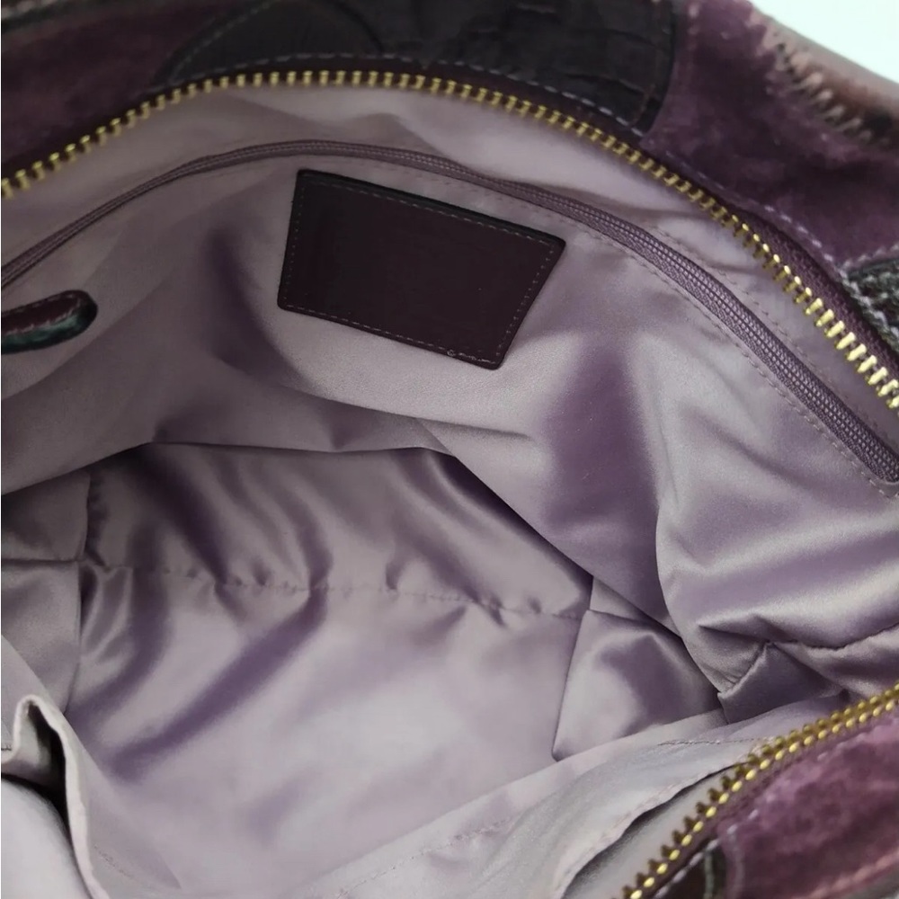 Coach Brooke  RARE Authentic
Patchwork Bag - Plum - Picture 11 of 12
